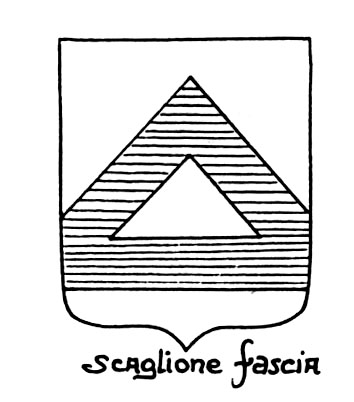 Bild des heraldischen Begriffs: Scaglione fascia